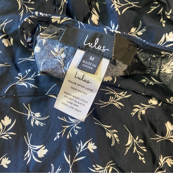 Lulus New Desires Navy Blue Floral Print Backless Maxi Dress - Picture 9 of 11